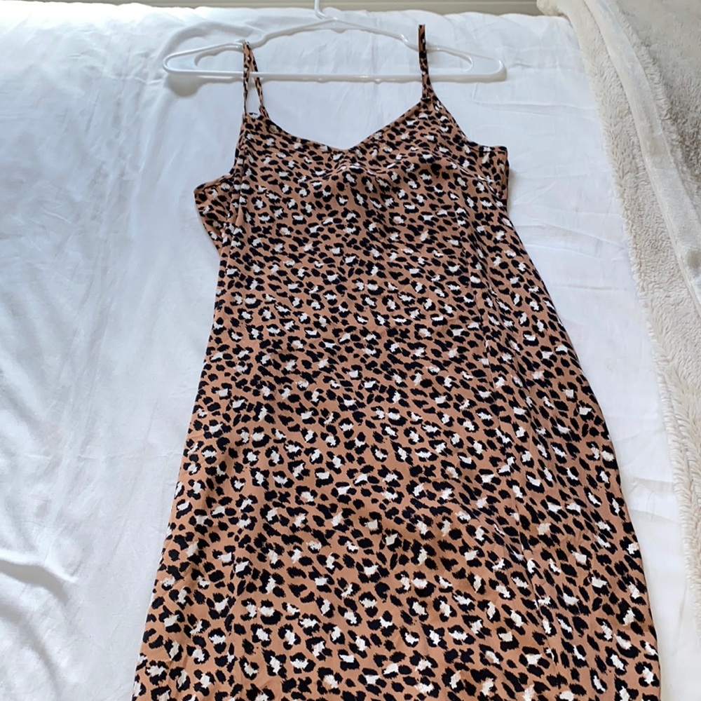 Aerie Cheetah Print Long Dress